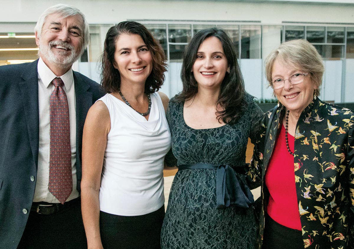 Robert Glushko, Deirdre Mulligan, Catherine Crump, and Pamela Samuelson at the clinic’s 15th anniversary celebration in 2016