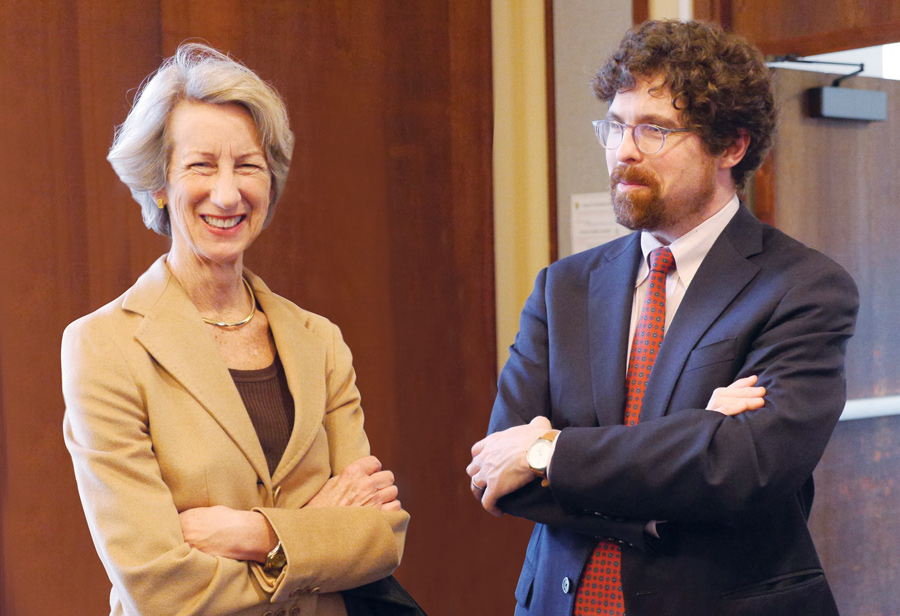 Professor Emerita Eleanor Swift, winner of the AALS Evidence Section John Henry Wigmore Award for Lifetime Achievement, has inspired many Berkeley Law colleagues — including Professor Andrew Bradt. 