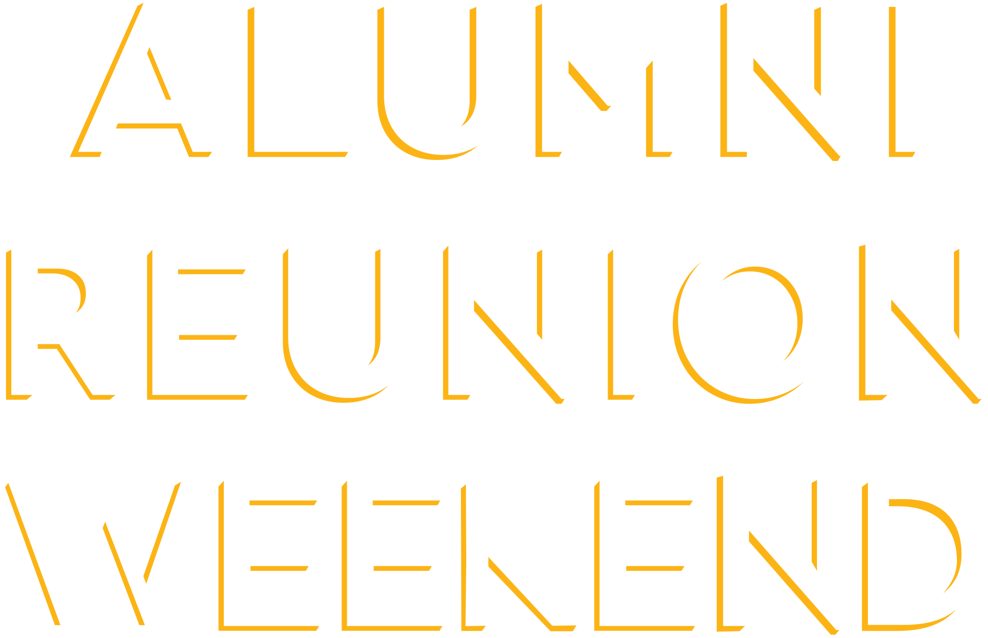 Alumni Reunion Weekend text