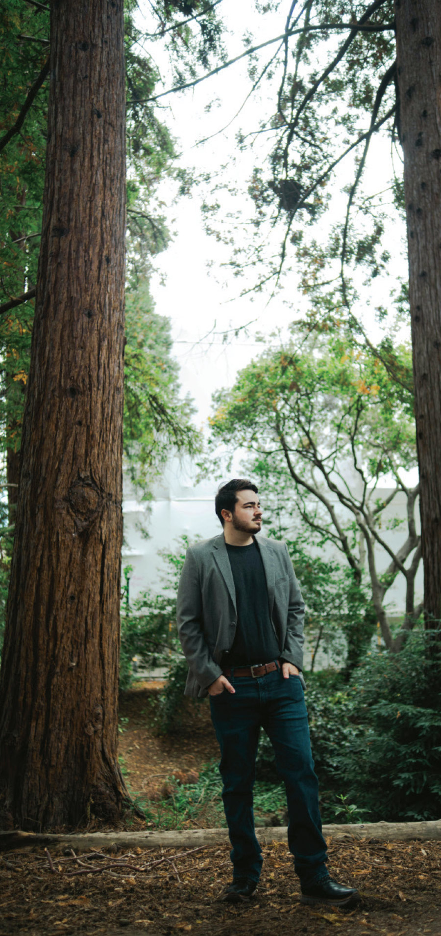 Phillip Gomez in forest