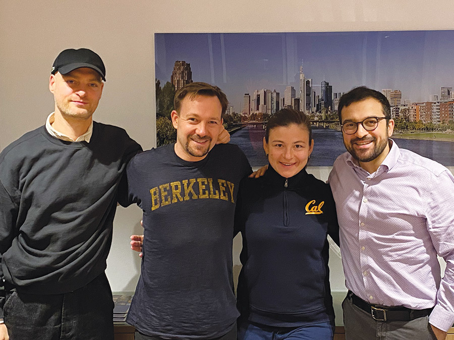 Oliver Haass, Hauke Darius Wolf, Olga Stephanova, and Serge Beck in Frankfurt, Germany