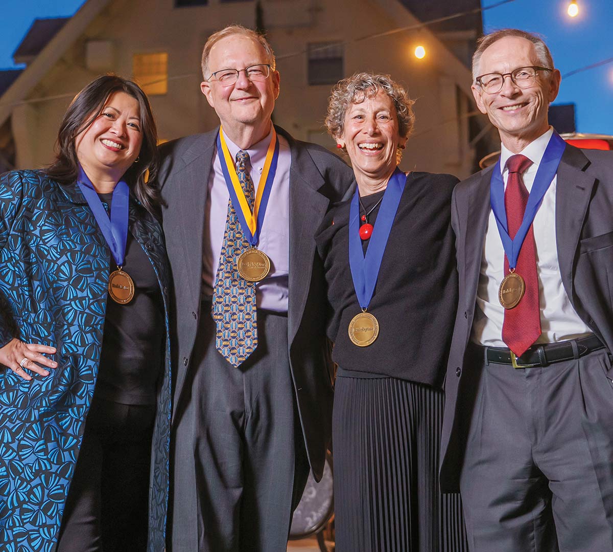 Tam Ma, Kenton King, Ann Brick, and Eric Rakowski at Berkeley Law’s annual Alumni Awards and Donor Celebration