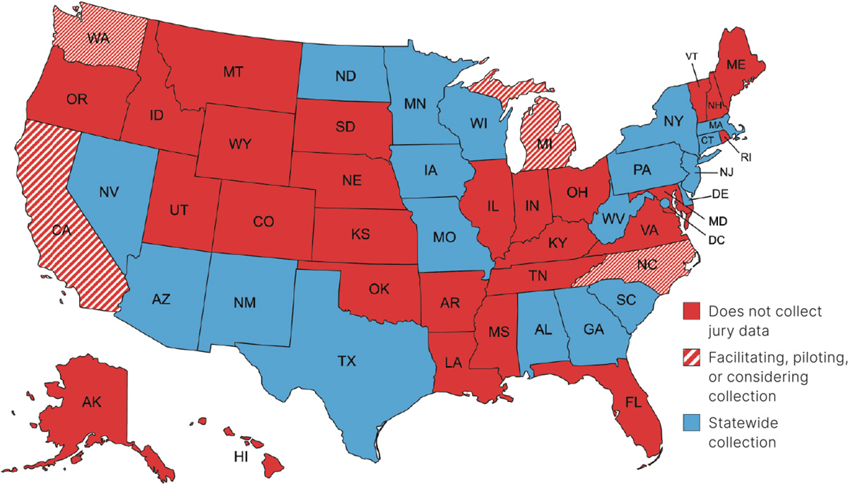 map of the United States regarding data