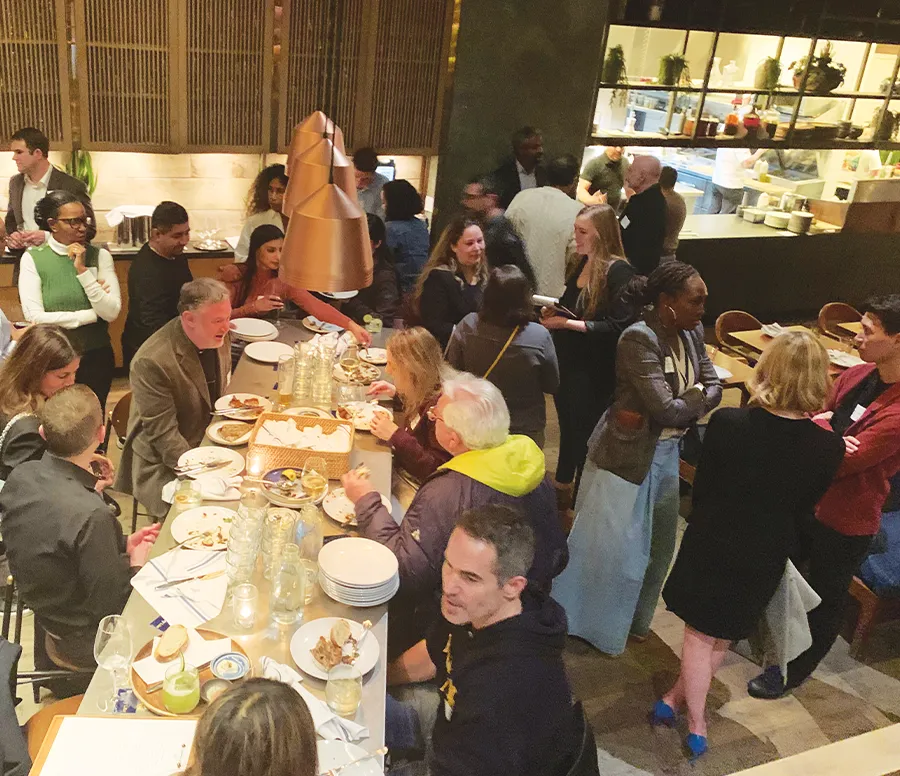 members of regional alumni chapters at a social gathering