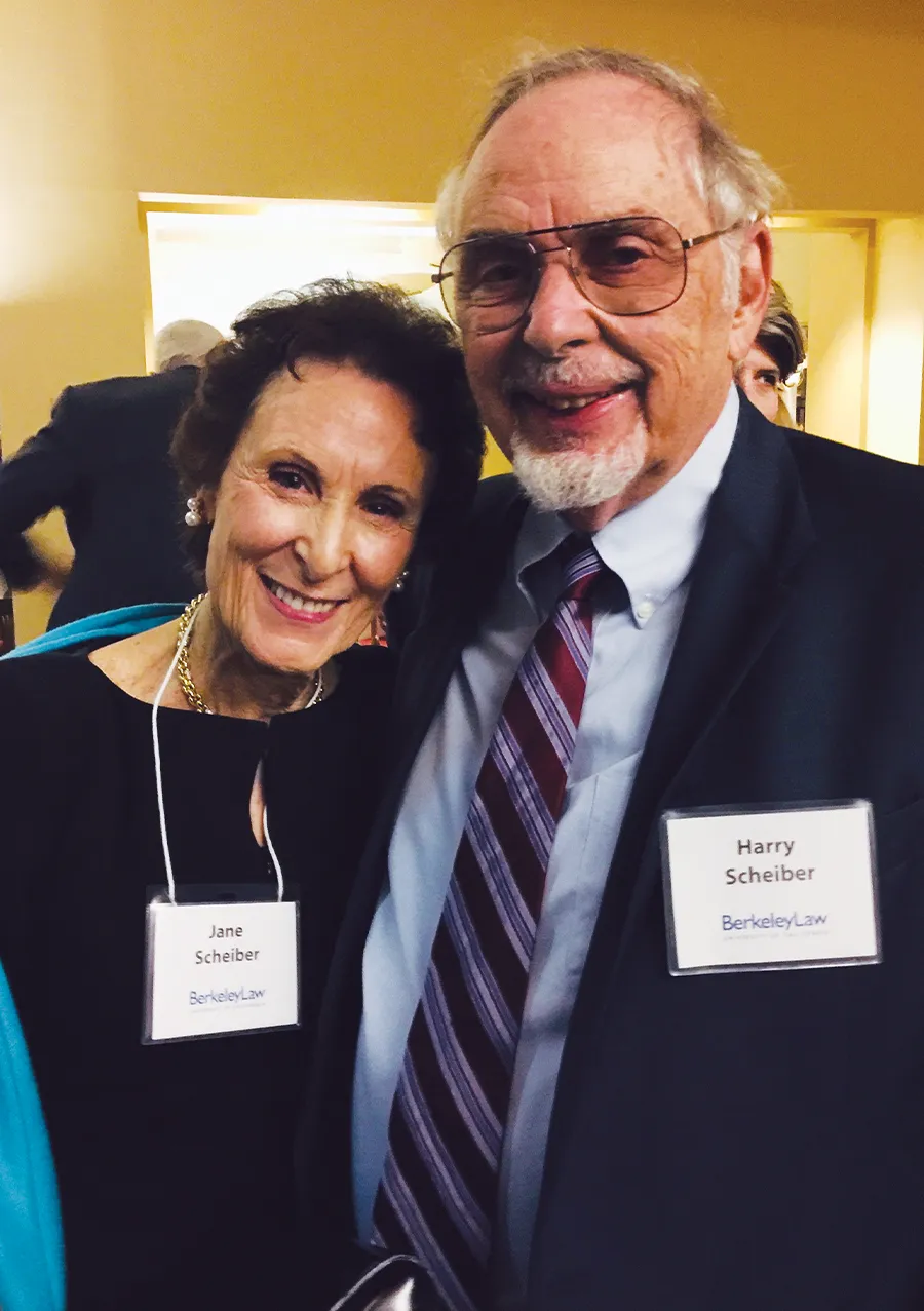 Emeritus Harry N. Scheiber and Jane Scheiber