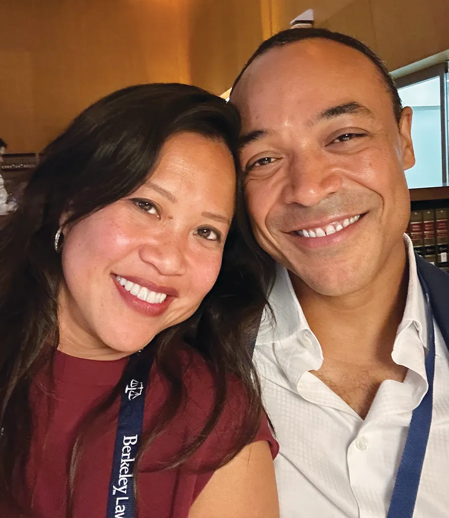 Anhthu Le and Yusef Alexandrine posing together at last fall’s Alumni Reunion